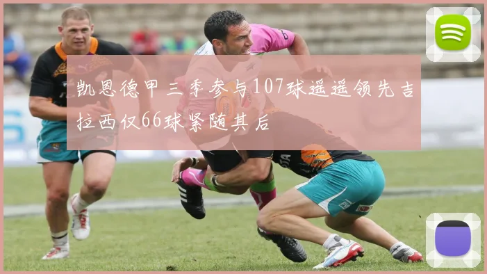 凯恩德甲三季参与107球遥遥领先吉拉西仅66球紧随其后
